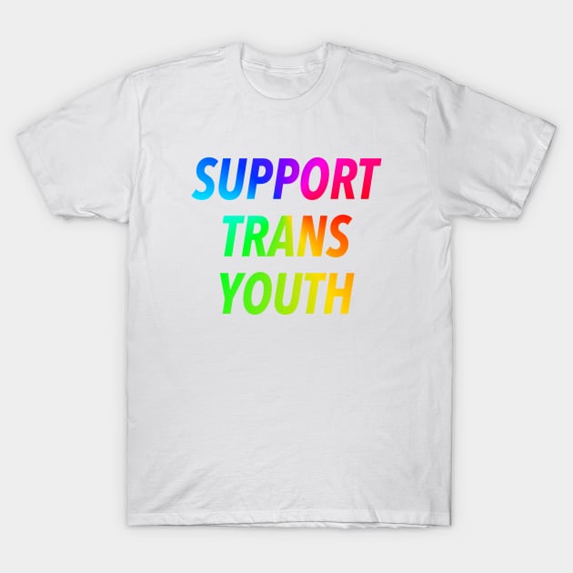 SUPPORT TRANS YOUTH 🏳️‍🌈 T-Shirt by JustSomeThings